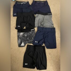 7 Pairs of Nike Pros/ Under Armour Spandex